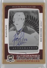 2013 The Cup Masterpieces Printing Plate Black Framed 1/1 Reid Boucher Auto 4p5