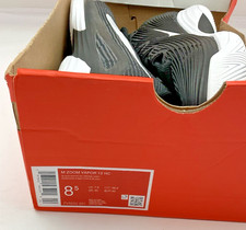 Nike Zoom Vapor 12 HC Women's Size 8.5 Black/White/Smoke Grey NEW