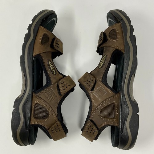 Sandalias de senderismo para hombre Keen Rialto II 3 puntos al aire libre tierra oscura y negro talla 10 - Imagen 6 de 7