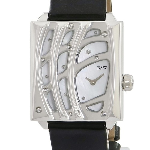 Rsw Wonderland 6020.Bs.L1.211.Ds Genuine Diamond Shell White Square Quartz