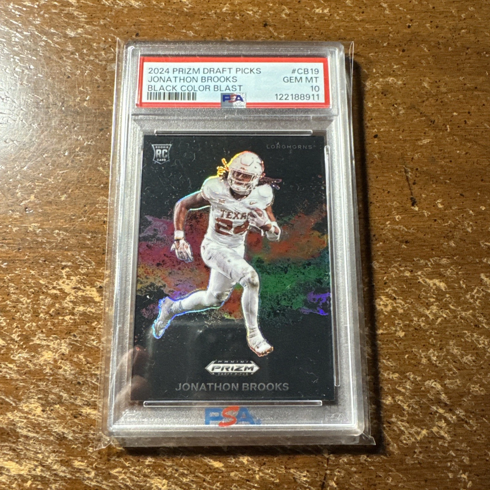 Jonathon Brooks Panini Prizm Draft Picks Black Color Blast #CB19 Base