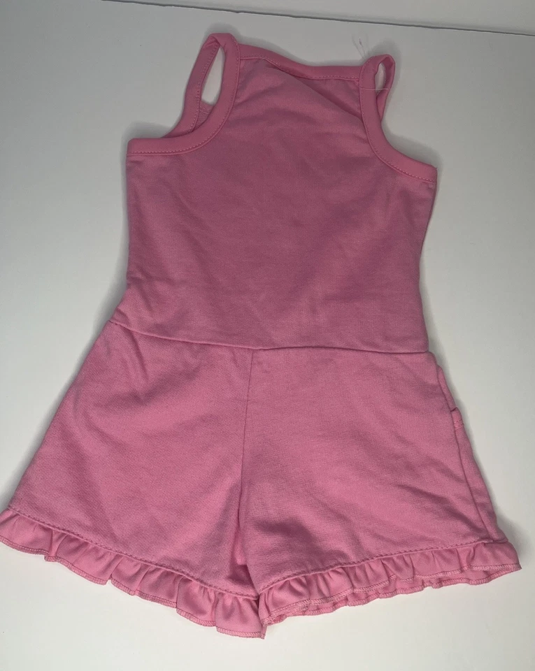 Y2K 2B Real Pink Embroidered Toddler Girl Romper Outfit Zip Up 18M Girls Rock - Image 4 of 4