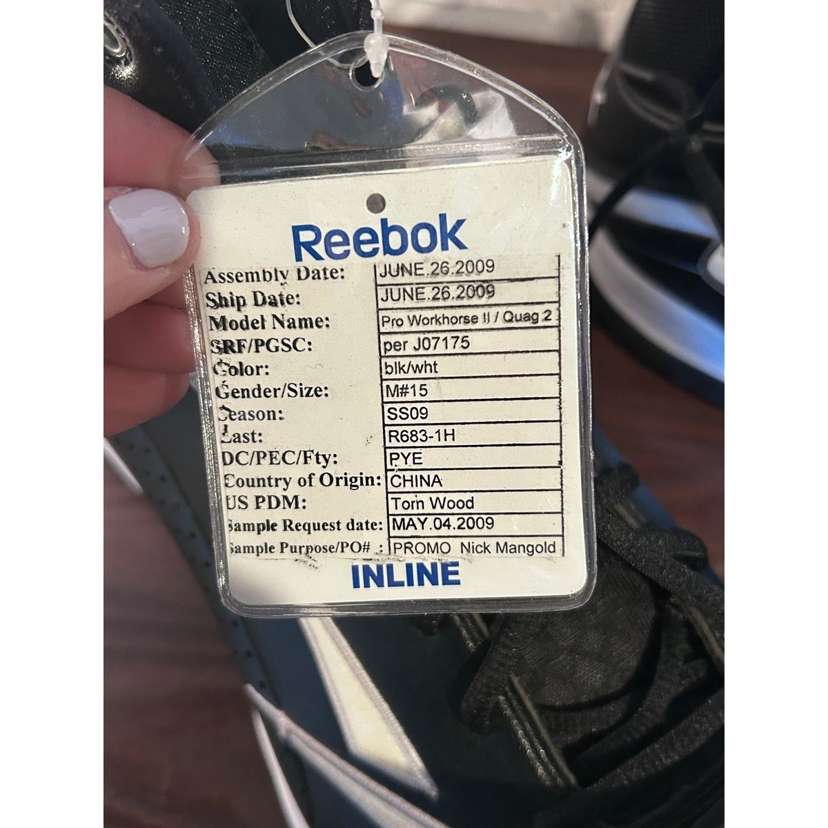 Reebok Pro Workhorse II Quag 2 NFL Football Cleat Nick Mangold RARE SAMPLE Sz 15 Reebok 15 US Football Cleats for Men for sale | eBay main image 2
