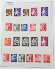 Deutsche Besetzung II. Weltkrieg wertvolle Sammlung mit postfrischen Spitzen
