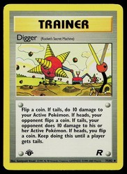 Digger (Rocket's Secret Machine) 75/82 Team Rocket 1st Edition Uncommon