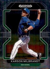 2022 Panini Prizm Draft Picks #PDP85 Karson Milbrandt Liberty (H.S.) Blue Jays