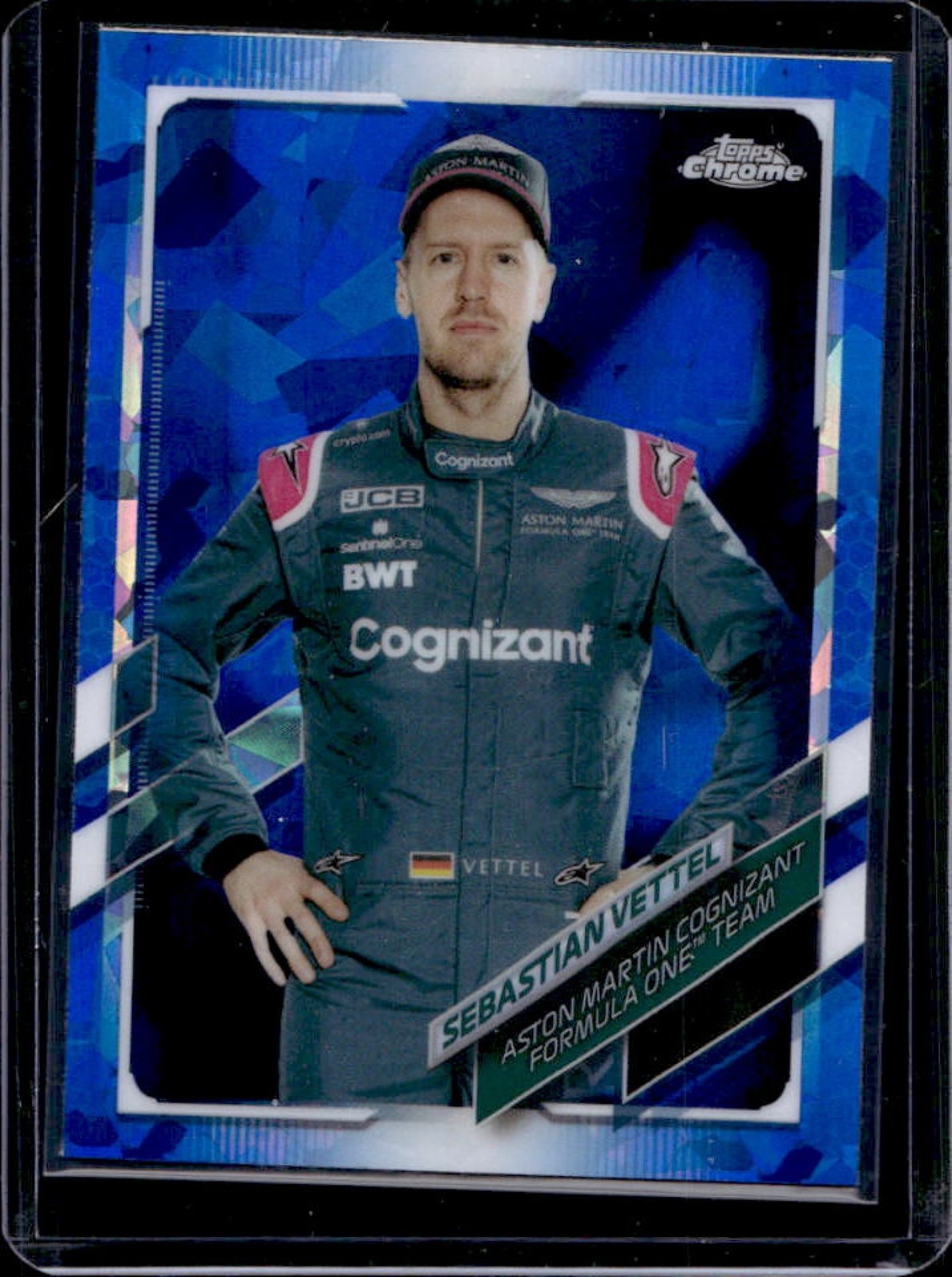 2021 Topps Chrome Sapphire F1 Sebastian Vettel #7