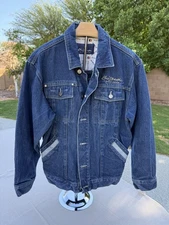 J1-KNO-BETTA SAVVY Mens Denim Jean Trucker Jacket Coat Urban Sz Large