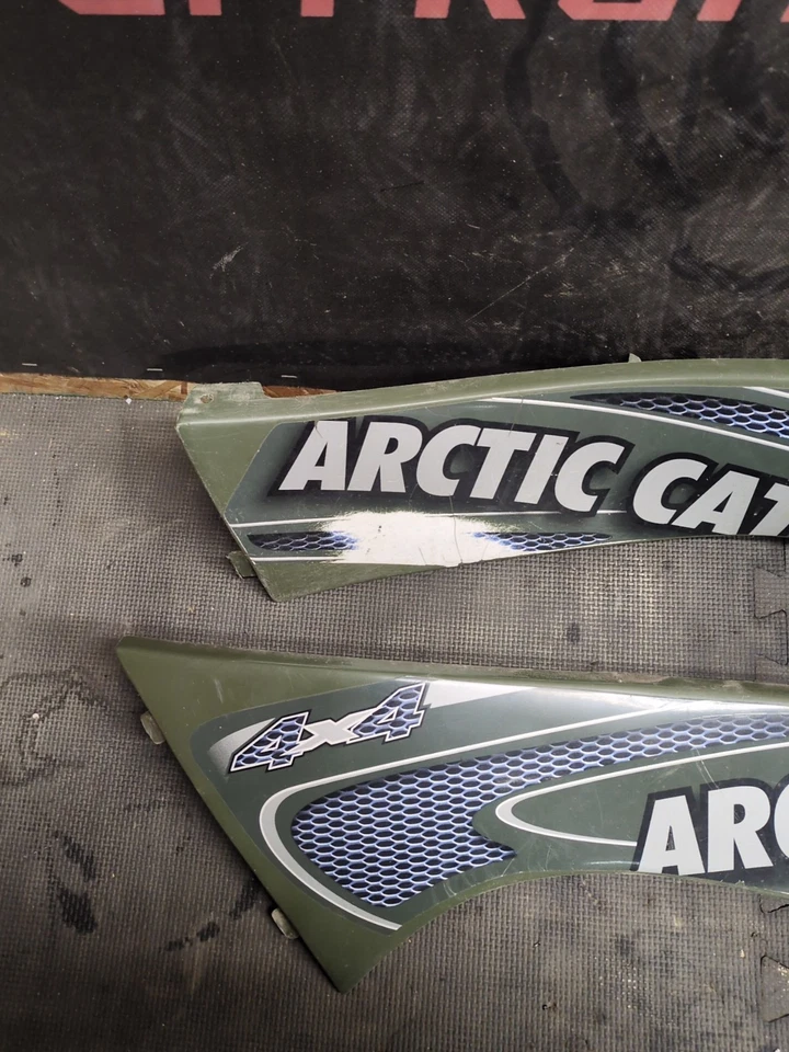 02-2005 Arctic Cat 250 300 400 500 automático verde panel de cubierta lateral derecho e izquierdo Foto 2 de 4