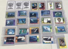 Vintage 1987 Astroboyz Surf Cardz-Lot of 24 Cards Surfers-Skateboarders+Display