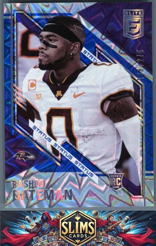 2021 Donruss Elite Baltimore Ravens Rashod Bateman #187 Rookie