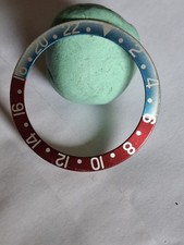 ROLEX GMT 1675 EINSATZ ROTER HINTERGRUND DER BLAUE TEIL VERBLASST IM LAUFE DER ZEIT SEHR SELTEN