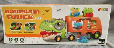 NEW DINOSAUR CARRIER TRUCK VEHICLE TOY SET Kids 18M+ JOYIN in Box