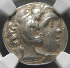 Alexander III The Great (336-323 BC) AR Drachm, Certified NGC