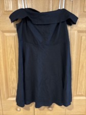 Lulus Women's Off Shoulder Formal Black Short Lined Dress Size 1xl