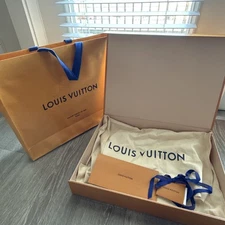 Authentic Louis Vuitton Empty Gift Box, dust bag, and shopping gift Bag