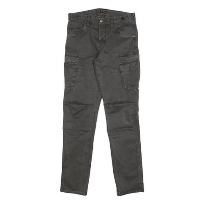 PME LEGEND Mens Cotton Blend Grey Slim Cargo Trousers W32 L34 Casual Utility