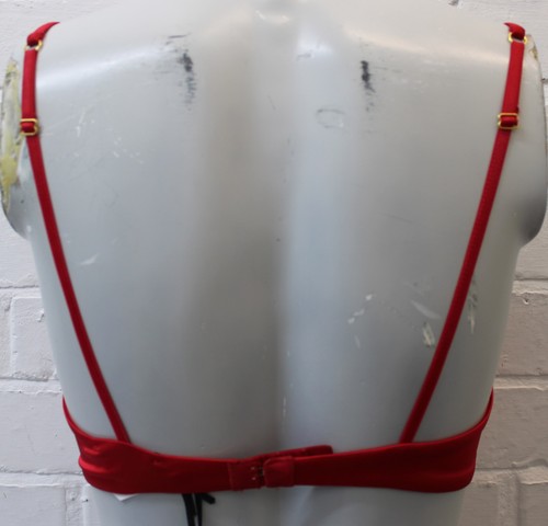 Ex Versace Ladies Red/Purple Reggiseno Triangolo Donna Bra - Size 32B/1B - Picture 2 of 8