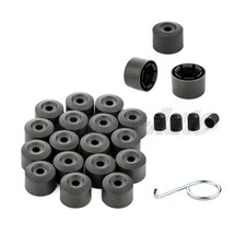 20x Für VW GOLF Radschraubenkappen Radmuttern Sicherungsschraube 17mm schwarz