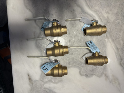 BOX OF 5 - Apollo 1  Sweat Brass Ball Valve 94ALF-205-01A