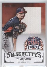 2015 Stars and Stripes Jumbo Swatch Silhouettes Jerseys 58/99 Devin Ortiz 6z4