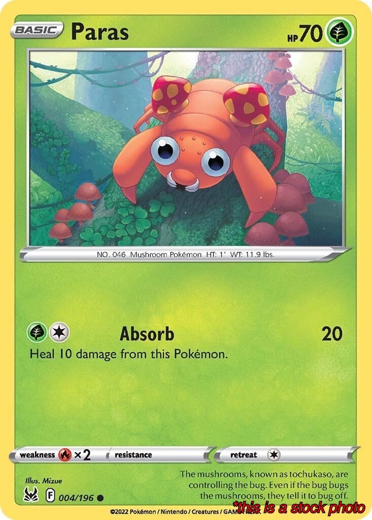 Paras [Pokemon SWSH11 - 004/196] Normal
