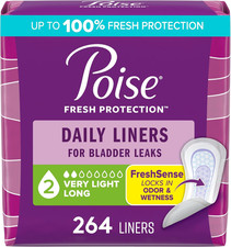 Daily Liners, Incontinence Panty Liners for Bladder Leaks, 2 Drop Very Light Abs
