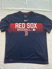 Nike Dri Fit Boston Red Sox T Shirt Men s Size L