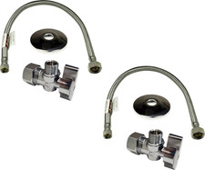 Complete Faucet Set Valve 1/2 In. NOM Inlet X 3/8 In. OD Compression Outlet Angl