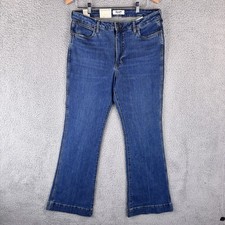 NEW Wrangler Retro High Rise Bailey Trouser Jean Women  s 32x34 Flare Bootcut