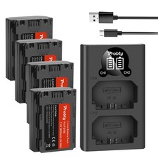 2600mAh NP-FZ100 Battery Dual USB Charger For Sony ZV-E1 A7III A7IV FX3 FX30