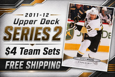$4 - 2011-12 Upper Deck Hockey Series 2 - Base Team Sets - FREE SHIPPING