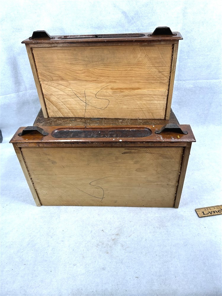 sewing thread box 2 drawer general store counter display 1890 original antique
