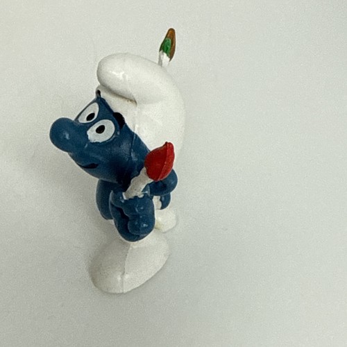 Vintage Bully Peyo Smurfs 20089 Painter Smurf Artist Paint Figure PVC, Figurine - Picture 2 of 9