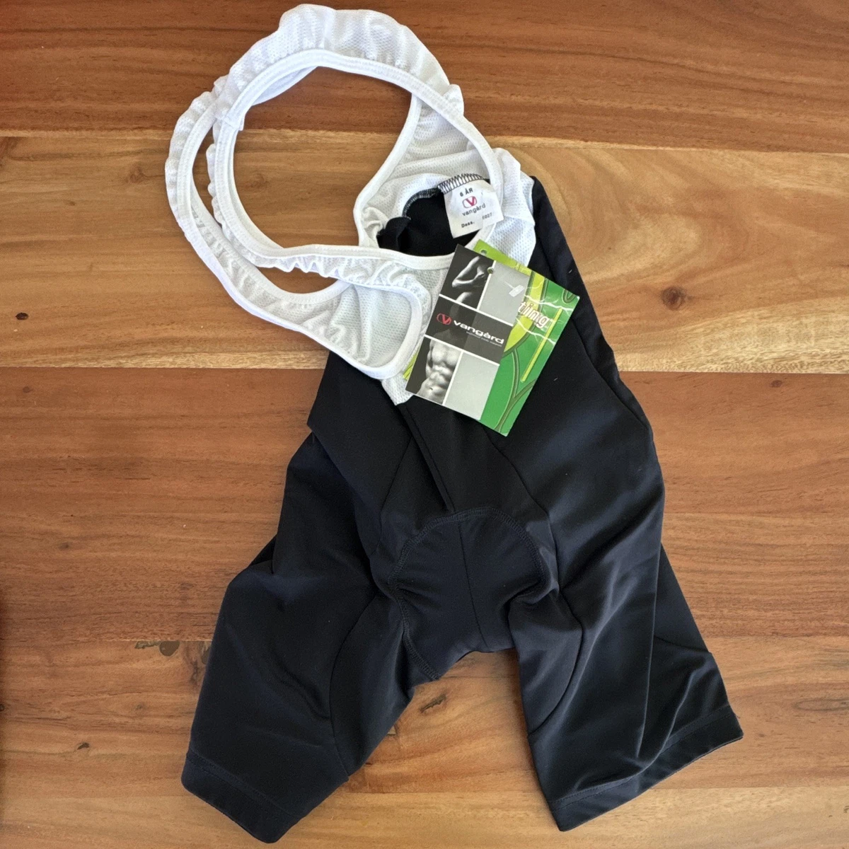 Vangård Kids Cycling Bib Shorts Padded Black/White Size 6 År MPN 5027