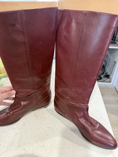 Vintage 1970 s Etienne Aigner oxblood Burgundy Leather Riding Boots
