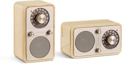 Sangean WR-9 Portables FM-Radio Echtholz-Gehäuse flexible Aufstellmöglichkeit...