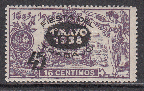 Spanien Loses 1938 Edifil 761 Party Arbeit MH Schön