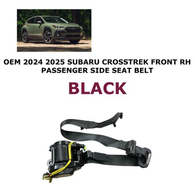 #ad #ad 2024 2025 Subaru Crosstrek front right side seat belt BLACK $150.00