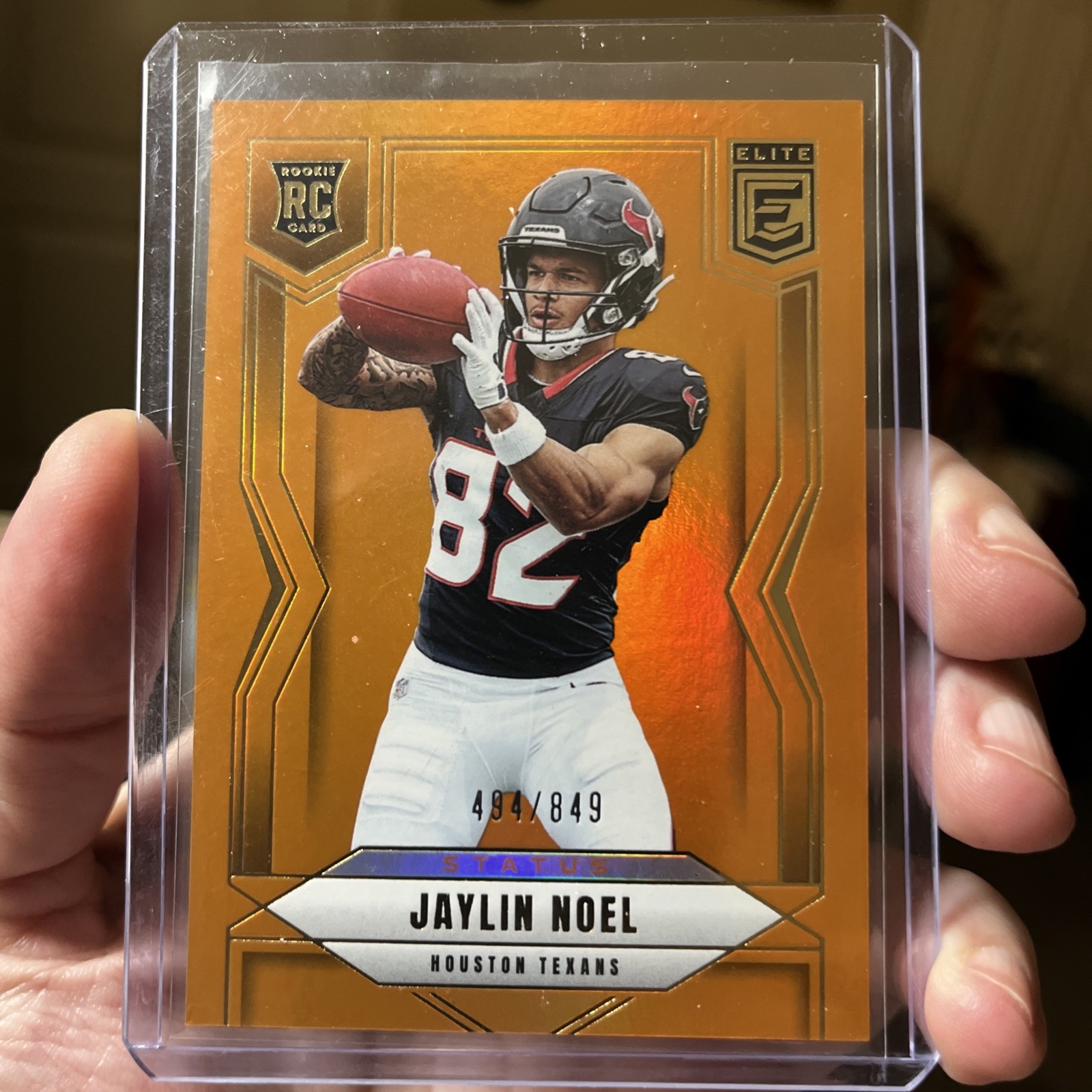 Jaylin Noel Rookie #135 2025 Panini Donruss Elite Status Metallic Orange RC /849