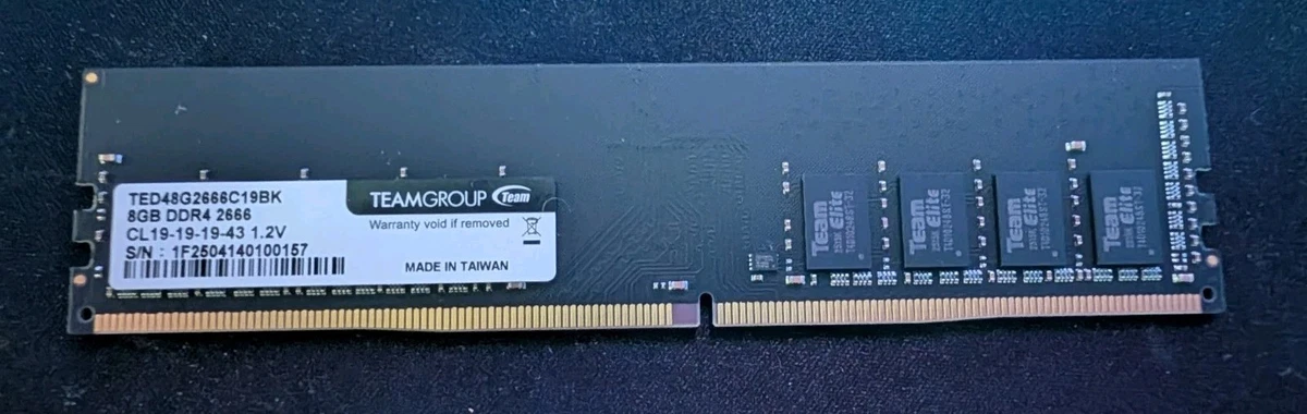 Team Group PC4-21300 (DDR4-2666) Bus Speed Computer RAM 8 GB