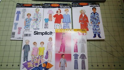 Simplicity Pattern Unisex Childs Boy Girls Robes PJ's Pajamas UNCUT