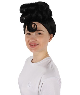 American Singer Black High Bun Wig for Women - Synthetic  display picture 2