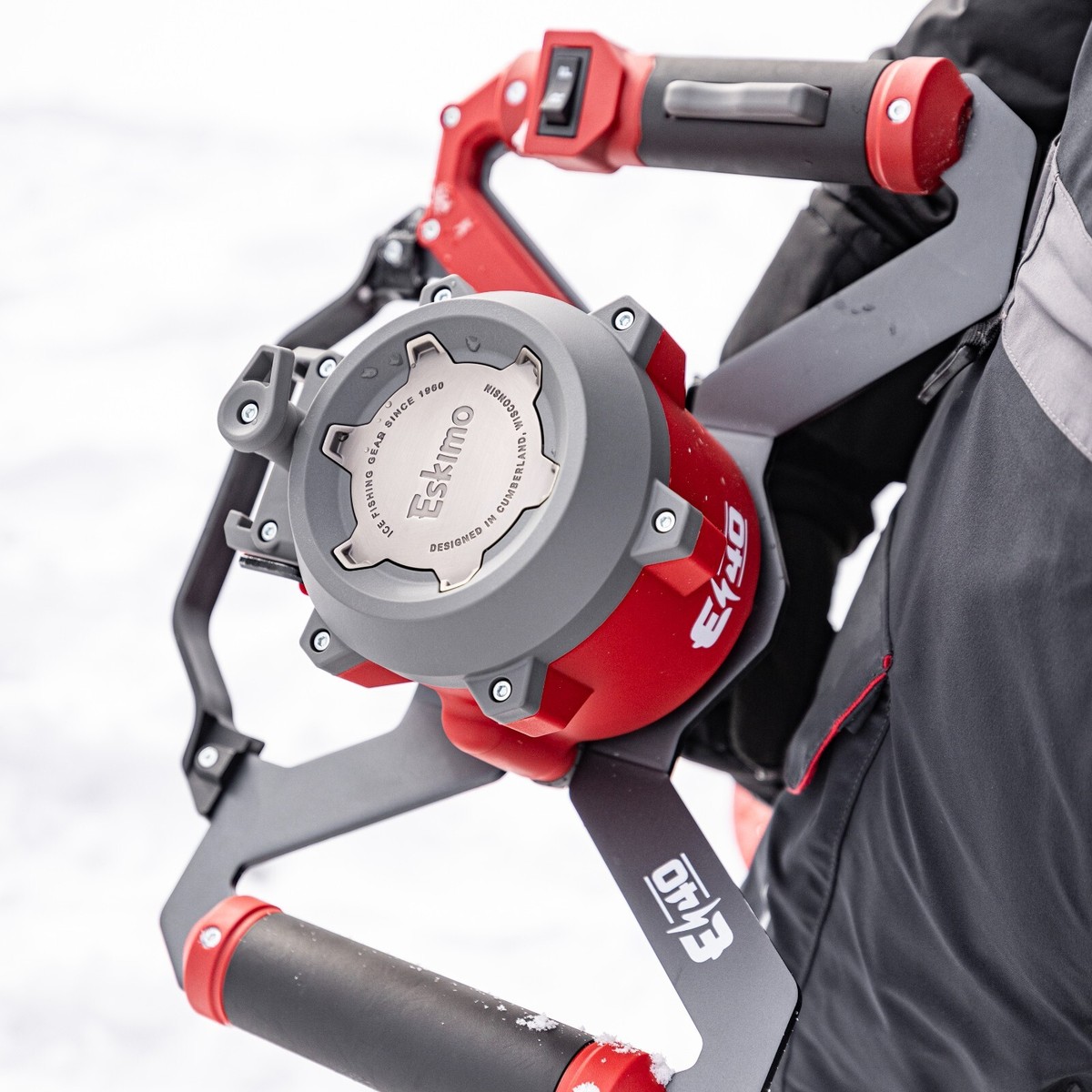 Eskimo E40 8-Inch Electric Ice Auger, Full Power 40V Lithium