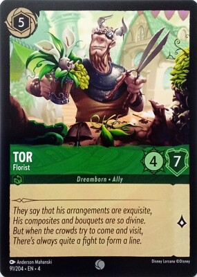 91/2004 TOR FLORIST URSULAS RETURN COMMON DISNEY LORCANA KARTE