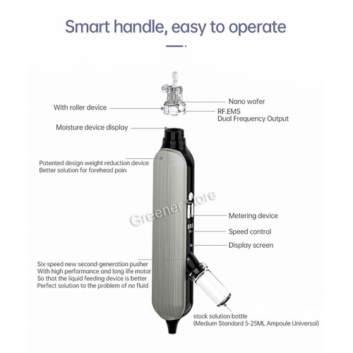 Painless Face Skin Lifting No-Needle Nano Therapy Machine Wrinkle Acne Removal - Picture 13 of 19