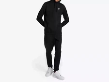 Mens Nike Club Logo Tracksuit Hoodie and Jogging Bottoms Set Black Navy or Grey
