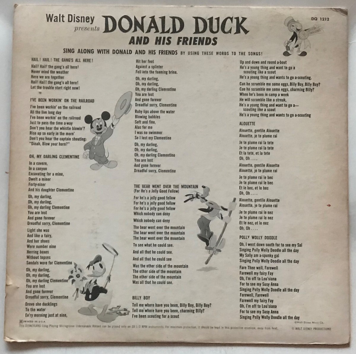 USヴィンテージ洋書　DONALD DUCK and HIS FRIENDS DONALD DUCK AND HIS FRIENDS | Walt Disney, Jean Ayer | First