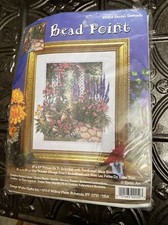 New Design Works Flower GARDEN SERENADE 2452 Bead Point Kit 8" x 10"