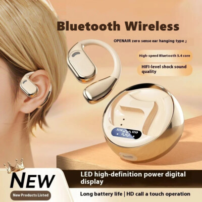 Bluetooth Ear-hook Earphone Earbud Samsung S24/S23/S22 Ultra iPhone 16/15/14/13